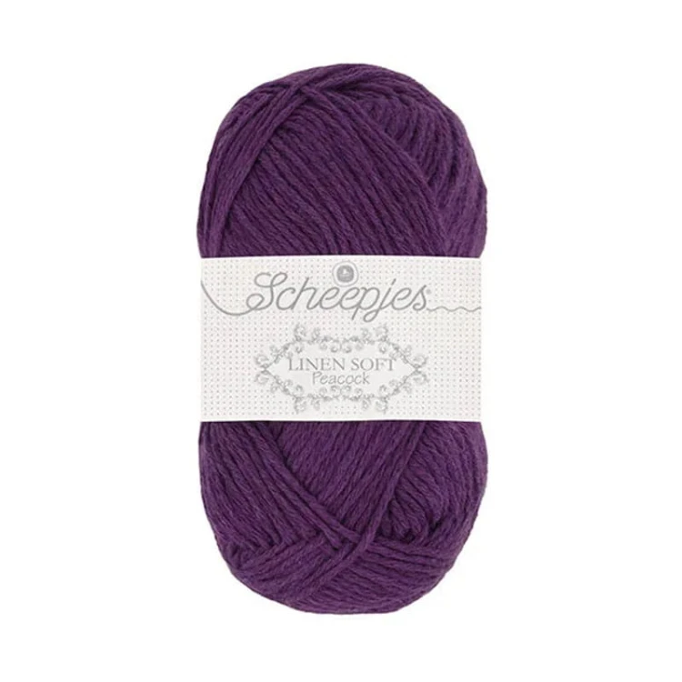 Włóczka Scheepjes Linen Soft 50g - 602 - fiolet