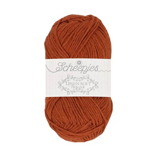 Włóczka Scheepjes Linen Soft 50g - 609 - rudy