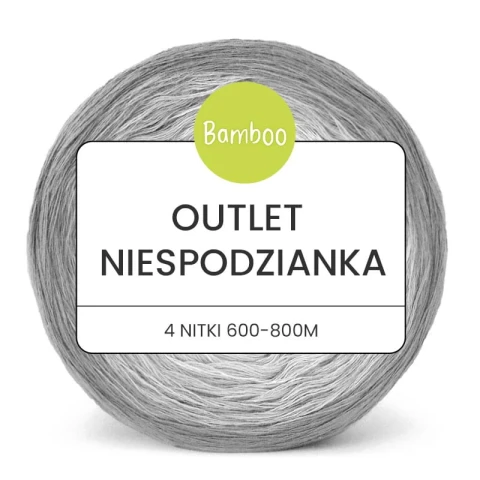 KOKONEK_OUTLET NIESPODZIANKA BAMBOO 4 nitki 600 - 800 M WADA