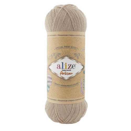 Włóczka skarpetkowa Alize Superwash Artisan 431 / beż
