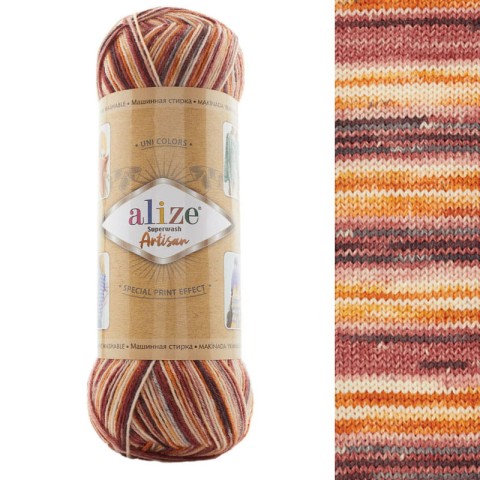 Włóczka skarpetkowa Alize Superwash Artisan 9015