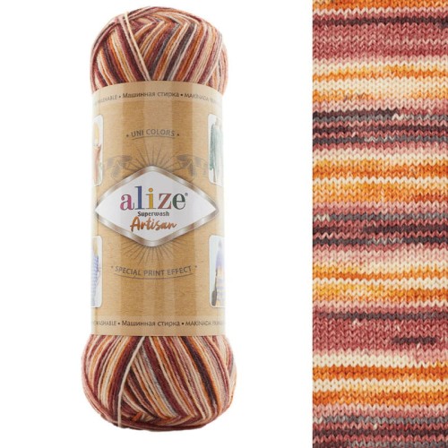 Włóczka skarpetkowa Alize Superwash Artisan 9015