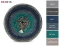 KOKONEK Merino 861 Biedulek - Szary/ciemny szary/navy/patyna melanż/morski/cappuccino