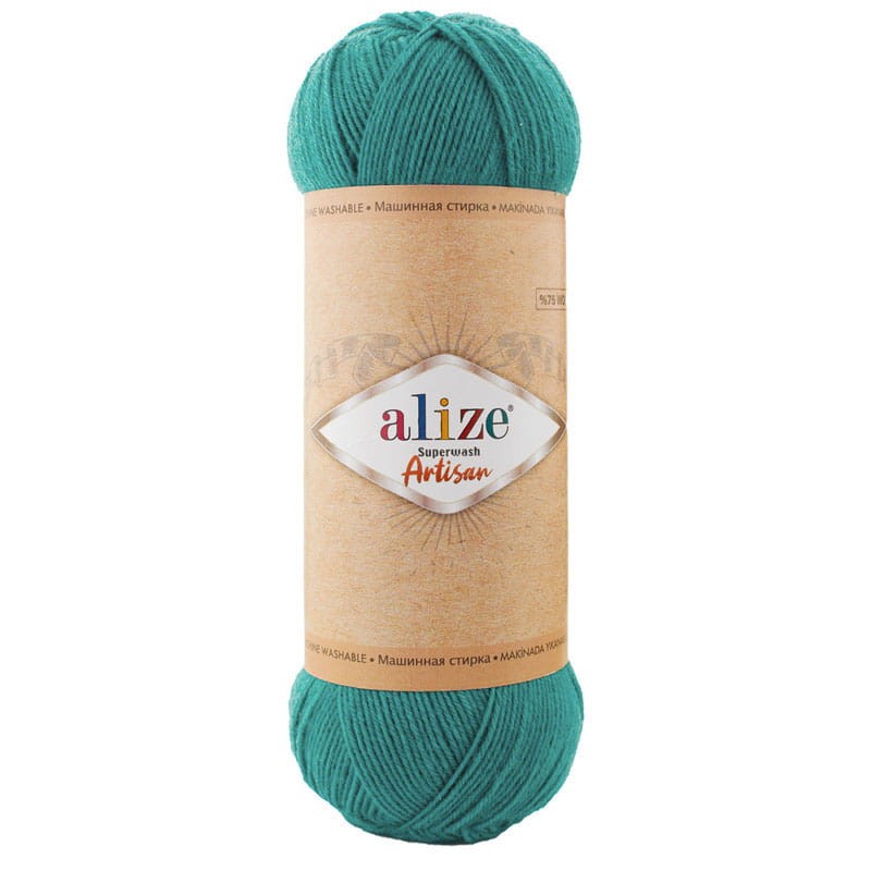 Włóczka skarpetkowa Alize Superwash Artisan 507 / jasny szmaragd