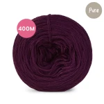 KOKONEK Pure Mono jeden kolor - wino / 400 m