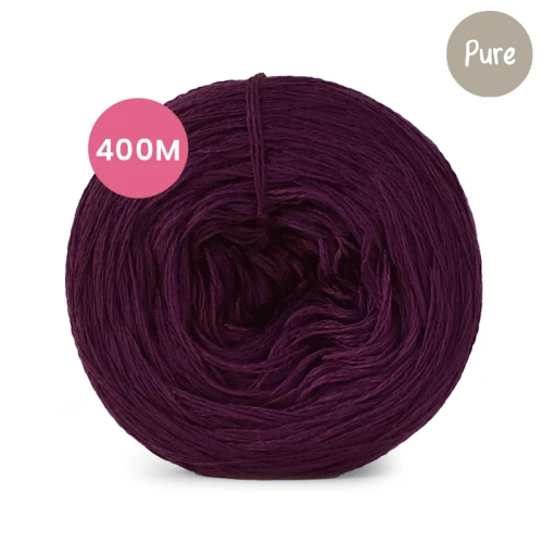 KOKONEK Pure Mono jeden kolor - wino / 400 m