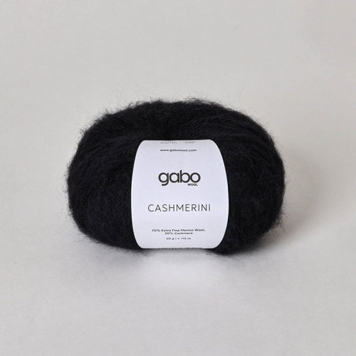 Włóczka Gabo Wool Cashmerini 500 / czerń
