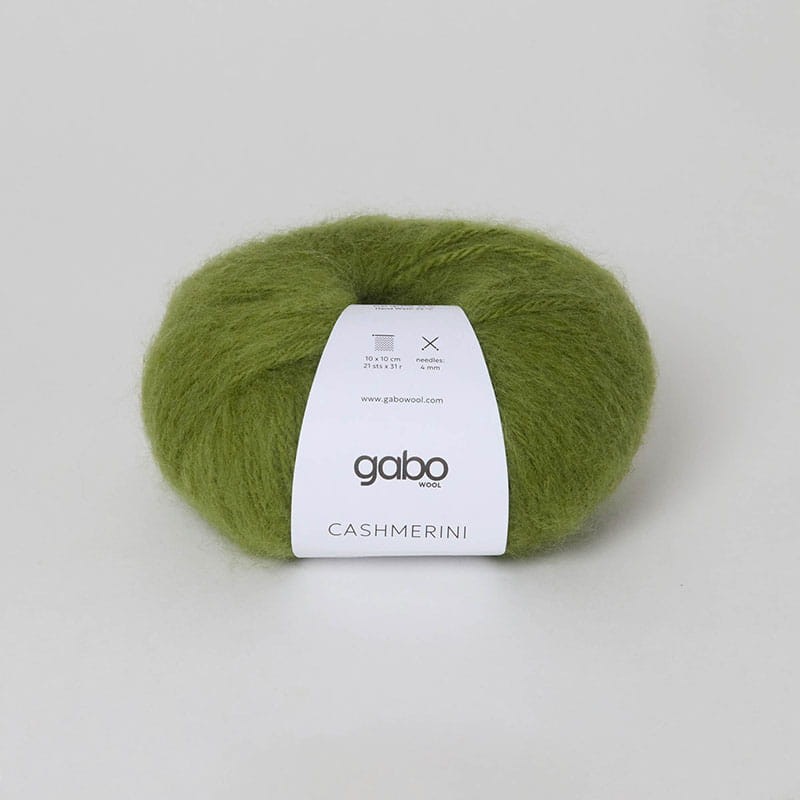 Włóczka Gabo Wool Cashmerini 5591 / zielone awokado