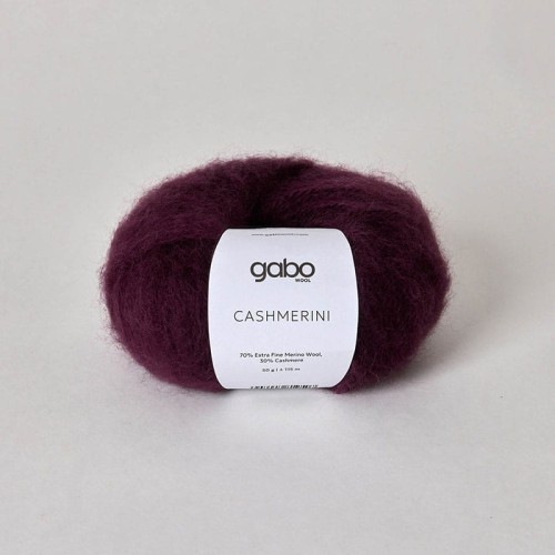 Włóczka Gabo Wool Cashmerini 5910 / burgund