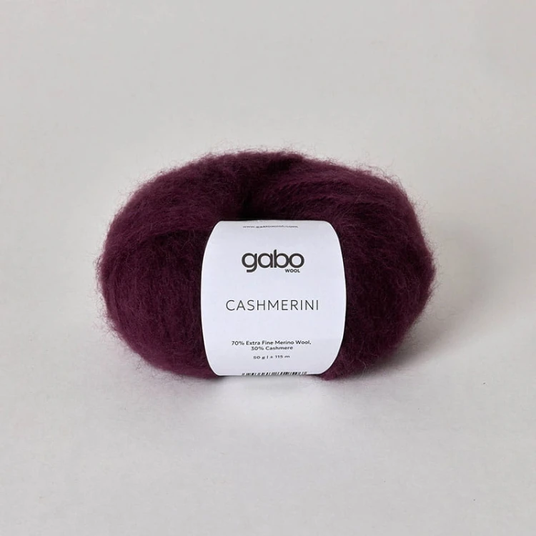 Włóczka Gabo Wool Cashmerini 5910 / burgund