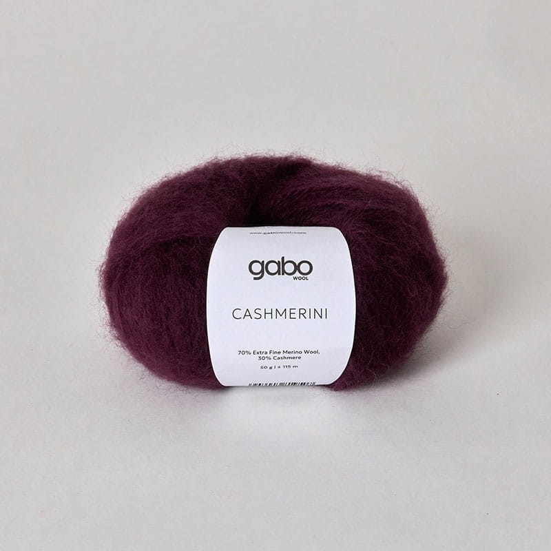 Włóczka Gabo Wool Cashmerini 5910 / burgund