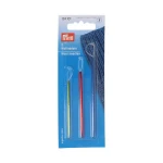 Igły do wełny z pętelką Prym 124101 / aluminium / 3 szt