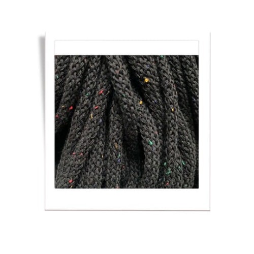 Sznurek pleciony bawełniany Bobbiny Premium / Księżycowy pył / Midnight Dust / 5mm / 100m