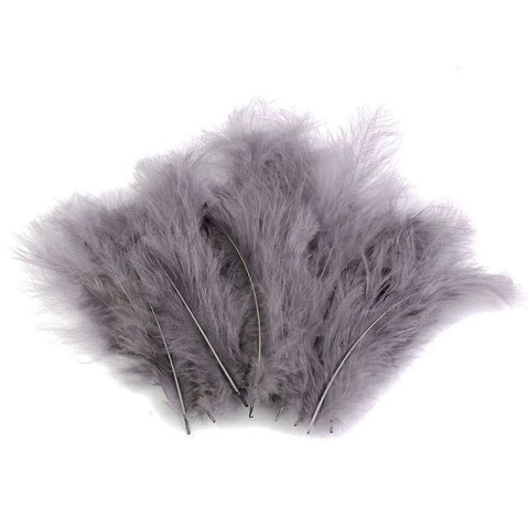 Pióra strusie 9-16 cm / szary / 20 sztuk / 150437