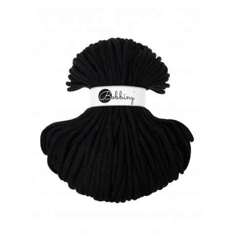 Sznurek pleciony bawełniany Bobbiny Jumbo / Księżycowy Pył / Midnight Dust / 9mm / 100m