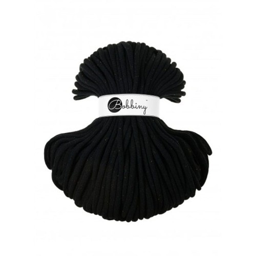 Sznurek pleciony bawełniany Bobbiny Jumbo / Księżycowy Pył / Midnight Dust / 9mm / 100m
