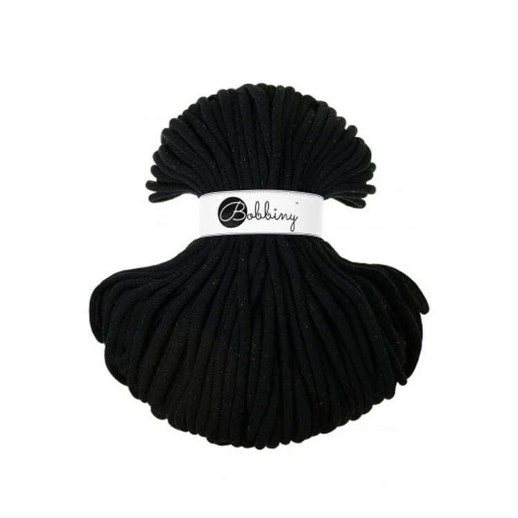 Sznurek pleciony bawełniany Bobbiny Jumbo / Księżycowy Pył / Midnight Dust / 9mm / 100m