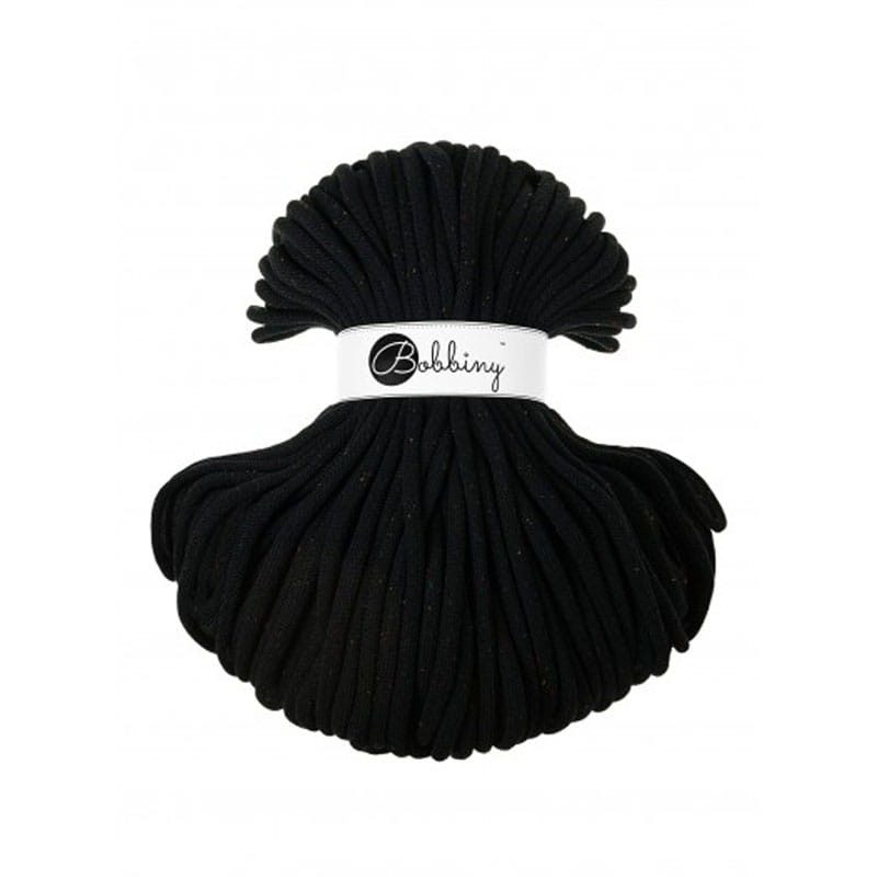 Sznurek pleciony bawełniany Bobbiny Jumbo / Księżycowy Pył / Midnight Dust / 9mm / 100m