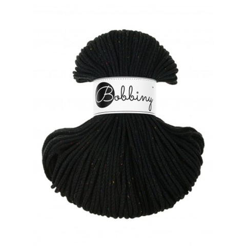 Sznurek pleciony bawełniany Bobbiny Junior / Księżycowy Pył / Midnight Dust / 3mm / 100m