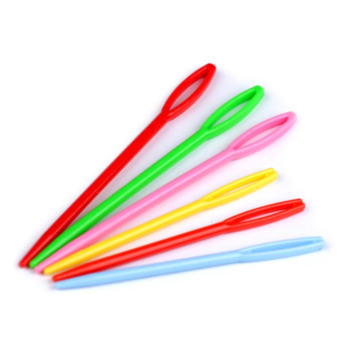 Igła do wełny / plastik / mix rozmiarów i kolorów / 6 szt.