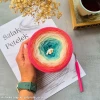 KOKONEK Merino 870 by Golba 01 - Bajeczny róż/jasna malwa/nude/krem/patyna/szmaragd
