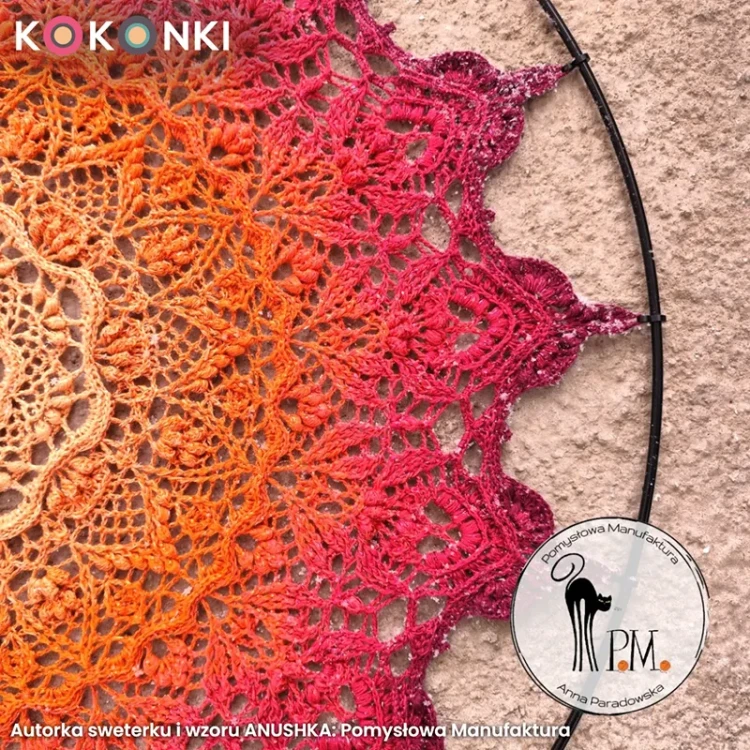KOKONEK Nature NT100 Anushka - Melon/dynia/koral/magenta/bordo