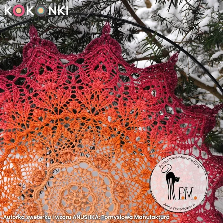 KOKONEK Nature NT100 Anushka - Melon/dynia/koral/magenta/bordo
