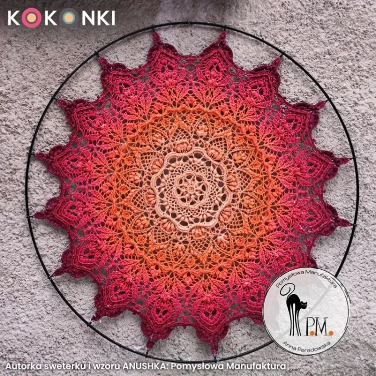 KOKONEK Nature NT100 Anushka - Melon/dynia/koral/magenta/bordo