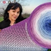 KOKONEK Merino 871 by Golba 02 - Cyklamen/wrzos/jasny róż/biel/jasny błękit/błękit/niebieski