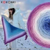 KOKONEK Merino 871 by Golba 02 - Cyklamen/wrzos/jasny róż/biel/jasny błękit/błękit/niebieski