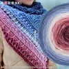 KOKONEK Merino 873 by Golba 04 - Szaro-niebieski/jasne indygo/biel/morela/lody porzeczkowe