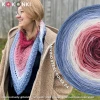 KOKONEK Merino 873 by Golba 04 - Szaro-niebieski/jasne indygo/biel/morela/lody porzeczkowe