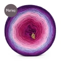 KOKONEK Merino 9K 02 - Śliwka/ciemny cyklamen/jasny fiolet/lawenda/landrynka/chłodny róż/piwonia/fuksja/jeżyna / 3 nitki / 1400 m / 300 g