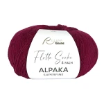 Włóczka skarpetkowa Rellana 4-fach Alpaka Superfine 3137 / wiśnia 