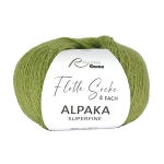 Włóczka skarpetkowa Rellana 4-fach Alpaka Superfine 3138 / matcha