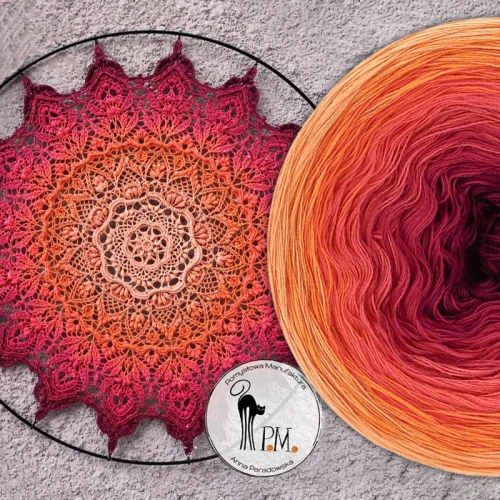 KOKONEK Nature NT100 Anushka - Melon/dynia/koral/magenta/bordo