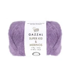 Włóczka Gazzal Super Kid Mohair & Merinos 61283 / lawenda