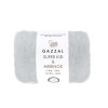 Włóczka Gazzal Super Kid Mohair & Merinos 61280 / jasny szary