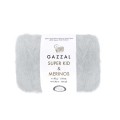 Włóczka Gazzal Super Kid Mohair & Merinos 61280 / jasny szary