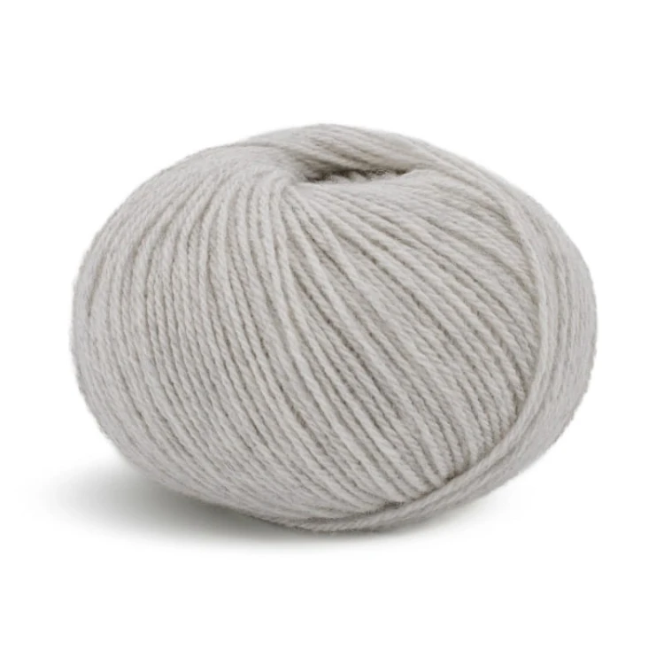 Włóczka Lamana Como Cashmere 57M / jasny szary melanż