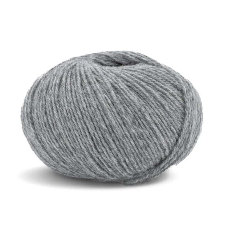 Włóczka Lamana Como Cashmere 05M / szary melanż
