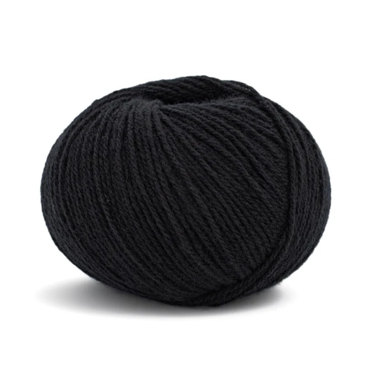 Włóczka Lamana Como Cashmere 01 / czerń