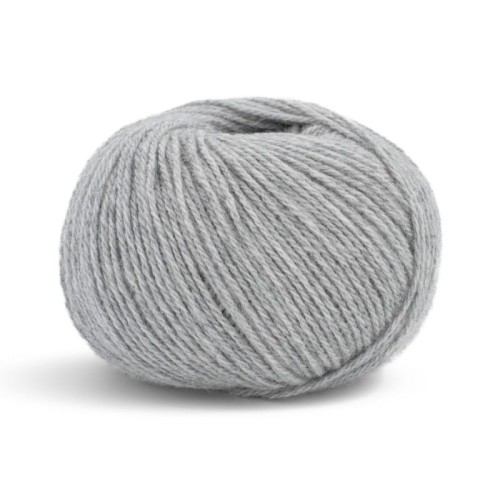 Włóczka Lamana Como Cashmere 42M / średni szary melanż