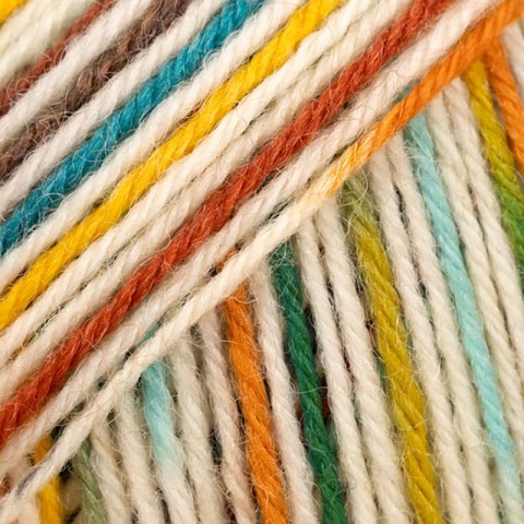 Włóczka skarpetkowa Drops Fabel 926 / słoneczny brzeg / print