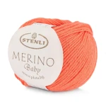 Włóczka Stenli Merino Baby 244 / pomarańcz