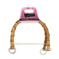 Uchwyty / rączki do torebki bambusowe / średnica 17 cm / 2 szt