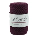 Sznurek La Corda Macrame Cotton 2mm / rolka 200m / 260 burgund