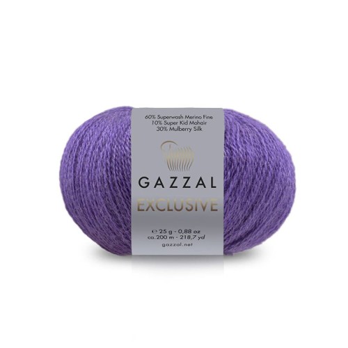 Włóczka Gazzal Exclusive 9942 / fiolet