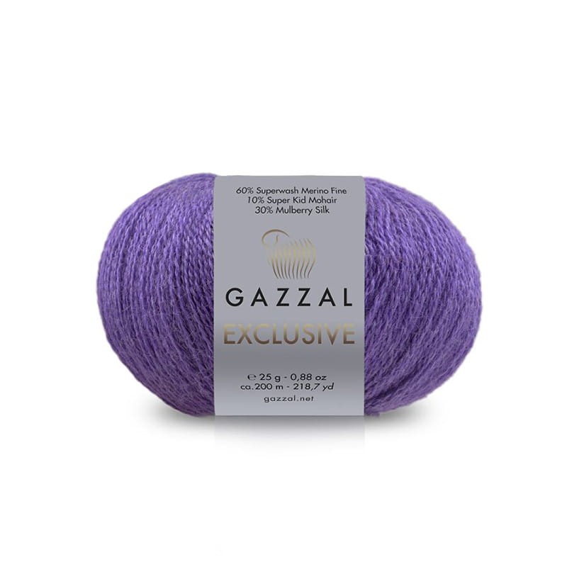 Włóczka Gazzal Exclusive 9942 / fiolet