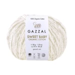 Włóczka Gazzal Sweet Baby Organic Cotton 2601 / śmietanka
